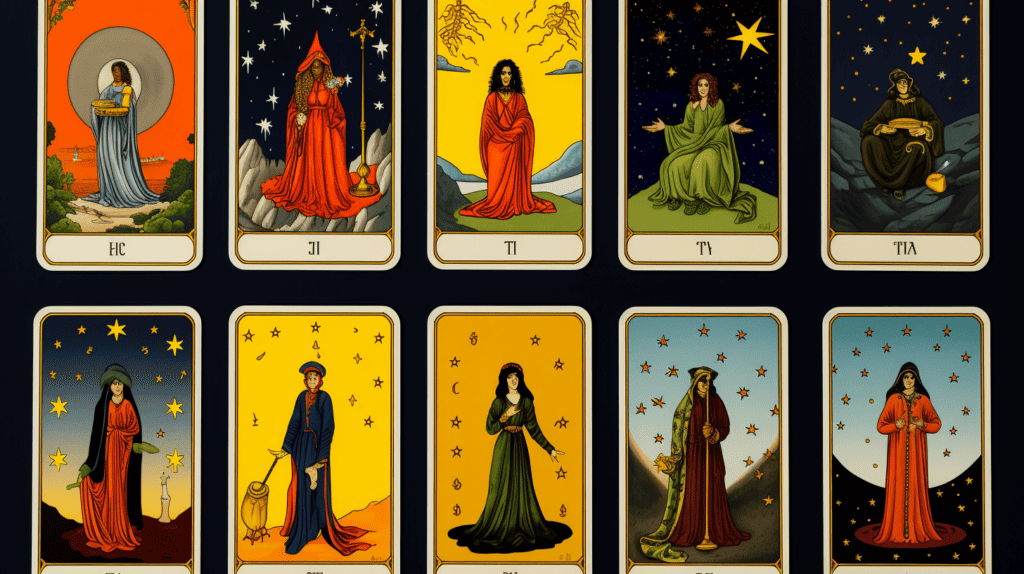 Various Tarot Cards